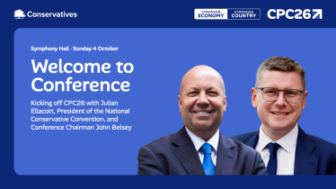 Welcome to Conservative Party Conference 2026